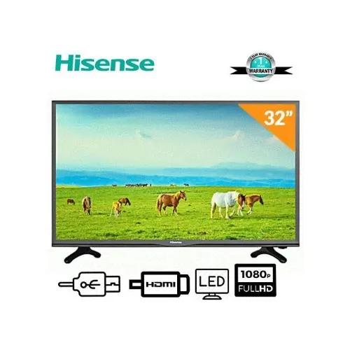 Hisense 32” LED HD TV, 2 HDMI, 1 USB DIVX, 1 AV, VGA-RGB, Black, Free Bracket model 32A5100
