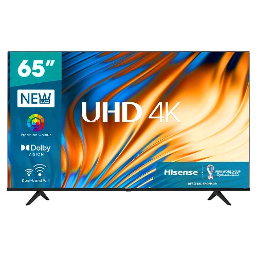HISENSE | 65 INCH UHD 4K SMART TELEVISION, 3 HDMI, 2 USB, 1 AV, FREE WALL BRACKET, WIFI, LAN – TV 65A6H